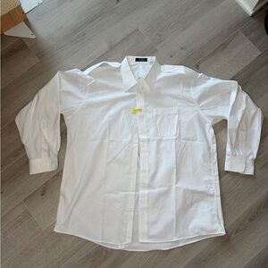 Authentic US Navy White Dress Shirt 17.5